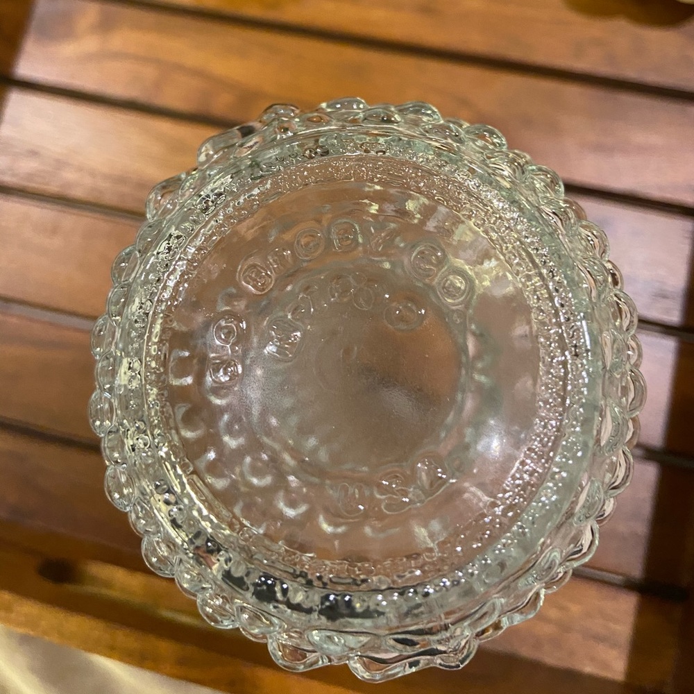 Vintage E O Brody Hobnail Clear Glass Bud Vase - Picture 4 of 8